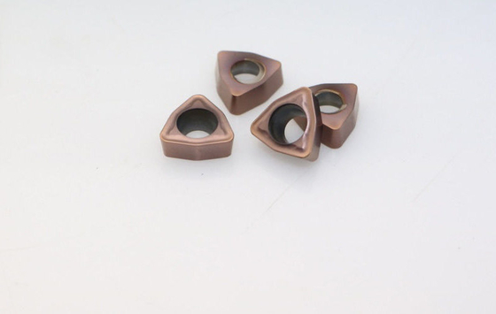 Heat Resistant Triangle Carbide Inserts , Cemented Carbide Inserts For Steel Machining