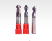Straight Shank Solid Carbide Ball Nose End Mills PM-2BL-R1.0~R10.0 Nano TiAIN Coating