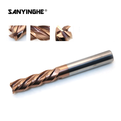 12mm Long Shank End Mill HRC55-60 4 Flutes CNC Milling Cutter  Flat Carbide