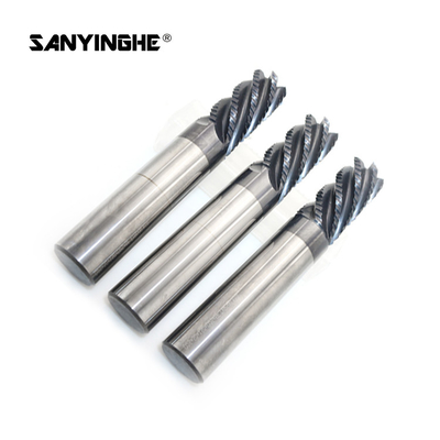 Tungsten Carbide CNC Roughing Milling Cutter HRC50 HRC55 6 Flutes End Mill 10mm Router Bits