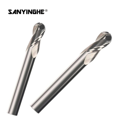 CNC Solid Carbide Ball Nose End Mills Spheroidal Milling Cutter For Aluminum