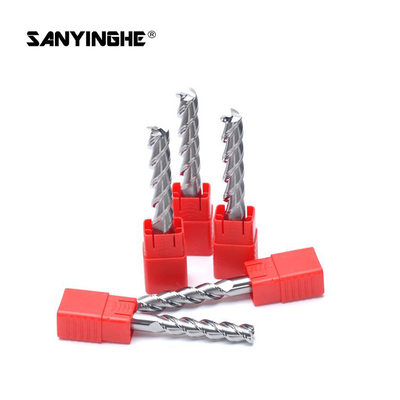 2 Flute Tungsten Carbide Square End Mill Flat Milling Cutter For Aluminum Alloy