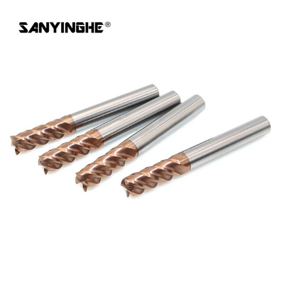 4 Flute Square Solid Carbide End Mills 6mm Tungsten Milling Cutter CNC Router Bits