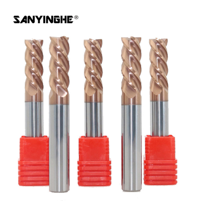 4 Flute Square Solid Carbide End Mills 6mm Tungsten Milling Cutter CNC Router Bits