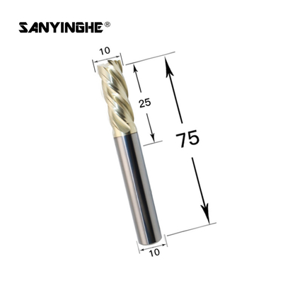 HRC63 4 Flute Solid Tungsten Carbide Square End Mill CNC Milling Machining Cutter