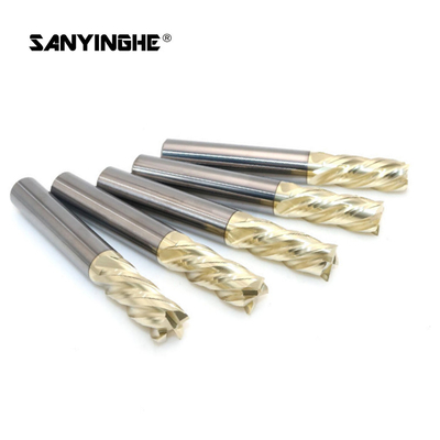 HRC63 4 Flute Solid Tungsten Carbide Square End Mill CNC Milling Machining Cutter