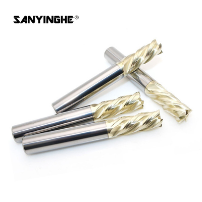 HRC63 4 Flute Solid Tungsten Carbide Square End Mill CNC Milling Machining Cutter