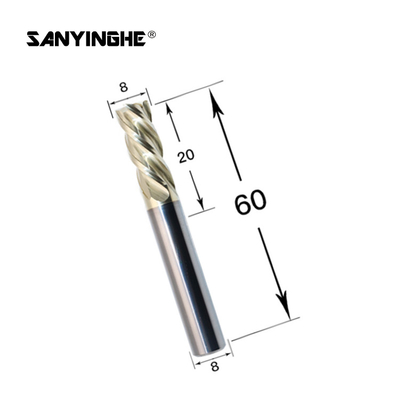 Solid Tungsten Carbide End Milling Cutter 8mm End Mills Cnc Tool