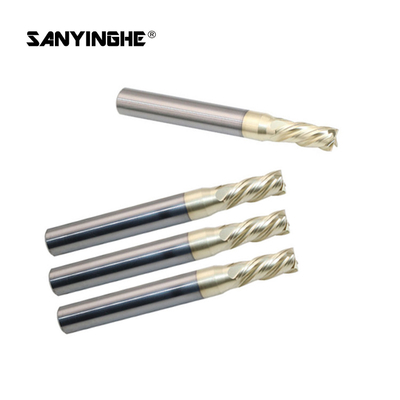 4 Flute Solid Carbide Flat End Mill CNC Milling Cutters