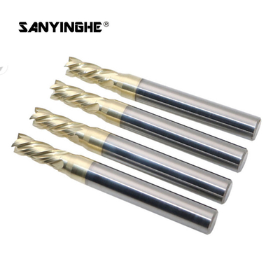 4 Flute Solid Carbide Flat End Mill CNC Milling Cutters