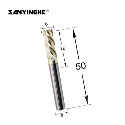 HRC63 Tungsten Carbide Milling Cutter 4 2 Flute End Mill Cnc Square Milling Cutter