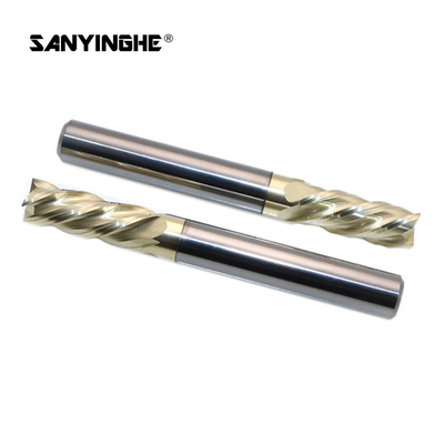 HRC63 Tungsten Carbide Milling Cutter 4 2 Flute End Mill Cnc Square Milling Cutter