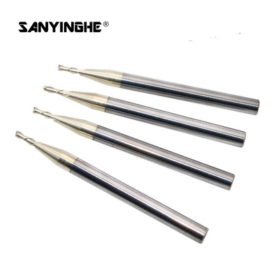 4 Flute Flat Milling Cutter 0.2mm  0.3mm  0.4mm 0.5mm 0.6mm CNC Tungsten Carbide End Mill Router Bits