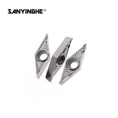 VCGT160404 Cemented Carbide CNC Lathe Cutting Tools For Aluminum Outer Round Diamond Blade