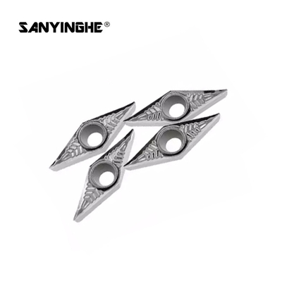 VCGT160404 Cemented Carbide CNC Lathe Cutting Tools For Aluminum Outer Round Diamond Blade