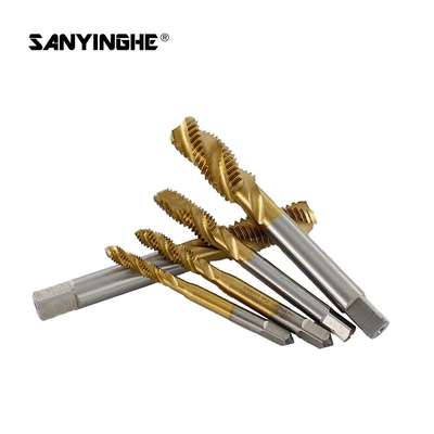 Titanium-Plated Cobalt-Containing Tap Spiral Tapping Stainless Steel Special Machine Tap High-Speed Steel