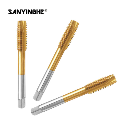 Titanium Plated Thread Tapping Tool Golden Fine Thread Spiral Taps