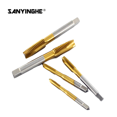 Titanium Plated Thread Tapping Tool Golden Fine Thread Spiral Taps