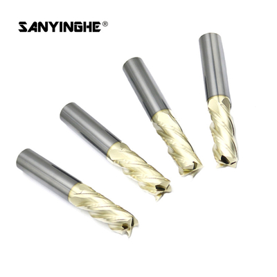 Solid Tungsten Carbide 4 Flute Square Endmill 12mm Flat Milling Cutter