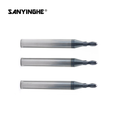 HRC68 Solid Carbide End Mills Ballnose Cutter 2 Flute Round Nose End Mill CNC Milling Cutter For Stainless Steel