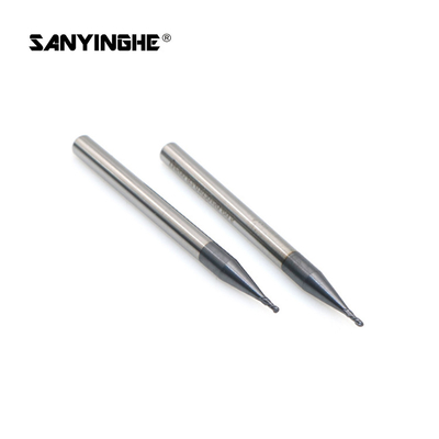 HRC50 2 Flute 0.3mm Micro Ball Nose Milling Cutter Cnc Machine Round End Mill For Engraving Tools