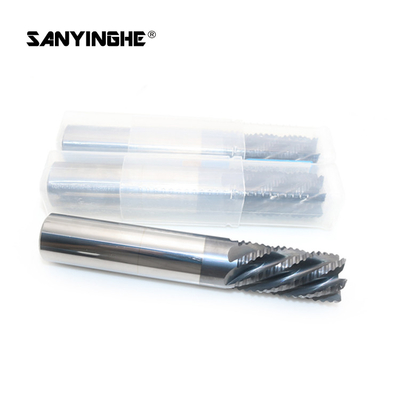 Tungsten Carbide CNC Roughing Milling Cutter HRC50 HRC55 6 Flutes End Mill 10mm Router Bits