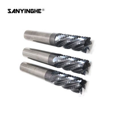 4 Flute 10mm Roughing T Slot End Mill Milling Cutter Flat Blade Thread Cutting Tool