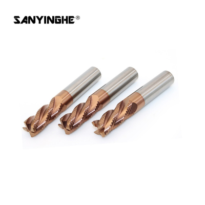 Coated Carbide Roughing End Mills 3 4 Flute CNC Machining Thread Milling Tool