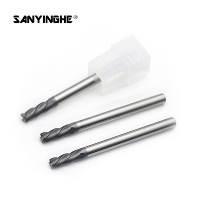 3mm 4mm Carbide Corner Radius End Mill High Speed Cutting Tool