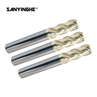 CNC Carbide Corner Radius End Mill Solid Carbide Cutting Tools 1/2/3/4 Flutes