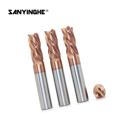 HRC45 Tungsten Carbide Roughing End Mills Cnc 20mm Milling Cutter Chip Breaker Cutting Tool